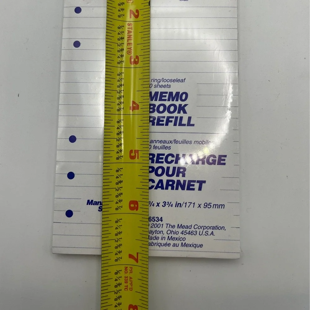 Mead Memo Book Refill Management Series 6.75 x 3.75 inches Sealed 2001 VTG